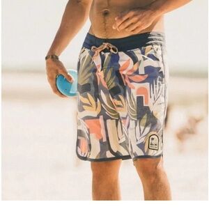 HOWLER BROTHERS Stretch Bruja Boardshorts – Abstract Savannah SZ34